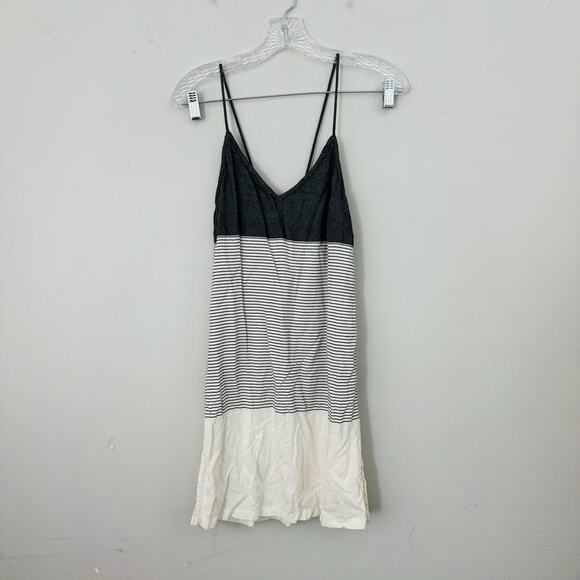 RVCA black And White Striped Tank Dress Women’s Size M - Picture 1 of 6